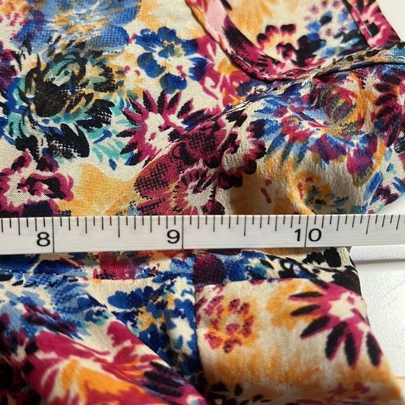 HARMONY + Havoc multicolored shorts elastic and string tie waist band size med - Picture 9 of 10